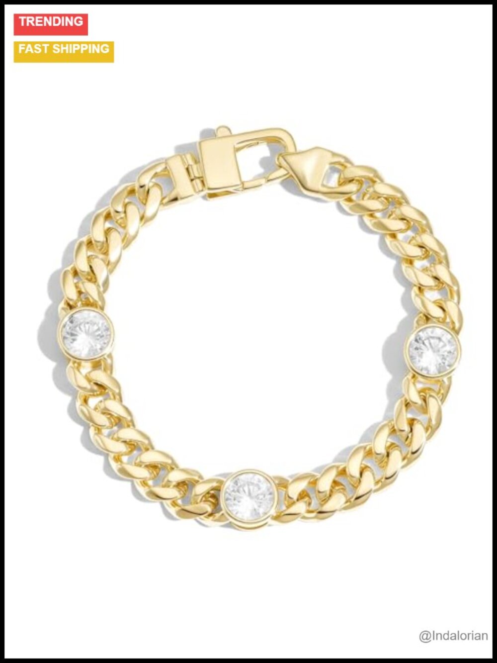 14k Gold Filled Cuban Link Bracelet Women Non Tarnish Stackable 5mm/6mm/7mm